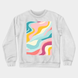 Autumn Nostalgia: Retro Pastel Doodle Delight Crewneck Sweatshirt